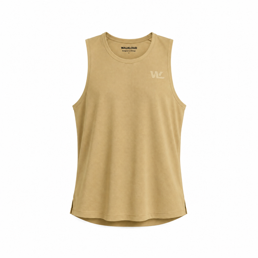 Aurora Performance Tank – Sandstone