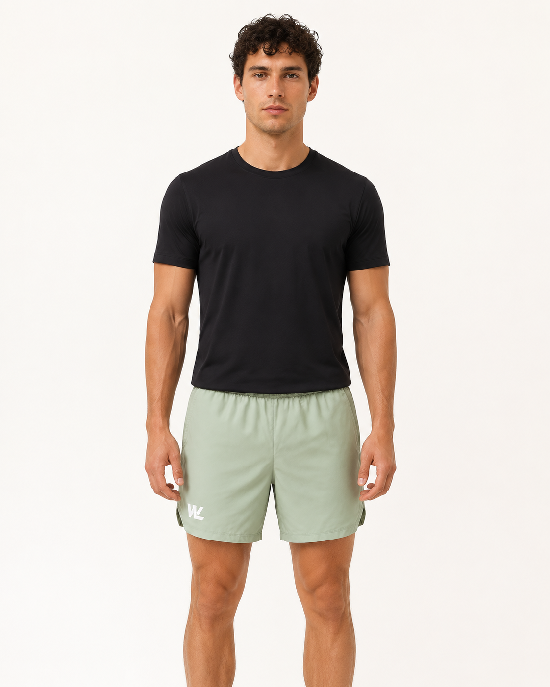 Hybrid Performance Shorts – Silica Green
