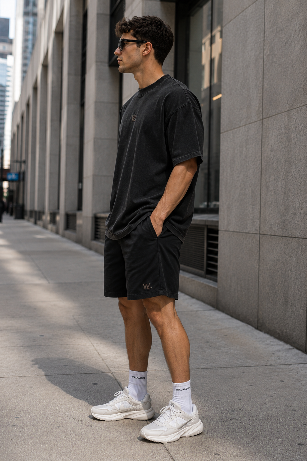 Unbound Oversized Tee - Midnight Wash